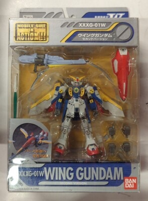 Bandai Mobile Suit (MS) in Action!! /MIA Mobile Suit Gundam Wing Wing Gundam second version imagen 1