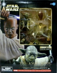 Kotobukiya ArtFX / PRE PAINTED SOFT VINYL MODEL KIT YODA and MACE WINDU 1/7 Scale