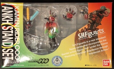 Bandai SHFiguarts Kamen Rider OOO (O's) OOO Ankh Stand set imagen 1