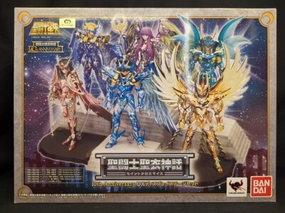 BANDAI Saint Seiya Myth Cloth Masami Kurumada 10th Anniversary DX Display Stage set gambar 1