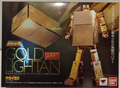 Bandai Soul of Chogokin Gold Lightan 24K Gold Plated Finish GX-32G24