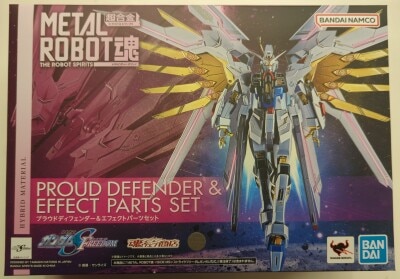 BANDAI SPIRITS METAL ROBOT Spirits<side ms=""> Mobile Suit Gundam SEED FREEDOM Proud Defender and Effect Parts Set </side> รูปภาพ 1