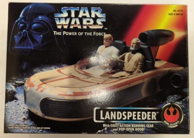 Hasbro Japan VEHICLE Star Wars / THE POWER OF THE FORCE LANDSPEEDER 3.5 Inch