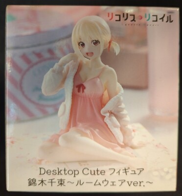 Taito Desktop Cute Figure Lycoris Recoil Nishikigi Senzoku Roomwear Ver .