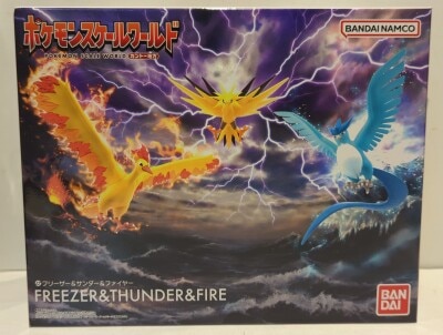 Bandai Pokemon Scale World Kanto Region Freezer and Thunder and Fire