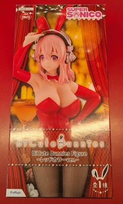 Furyu BiCute Bunnies Figure Super Sonico - Red Color ver. image 1