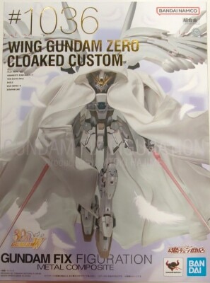 Bandai Spirits GUNDAM FIX FIGURATION METAL COMPOSITE GUNDAM W 30th Wing Gundam Zero Cloaked Custom #1036