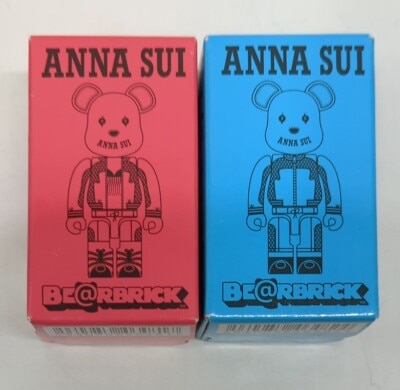 MediCom Toy Be@rbrick (Bearbrick) 100% SUI 2014 2 pieces set (blue/pink)/BE@RBRICK รูปภาพ 1