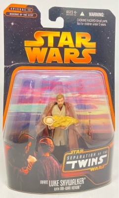 HASBRO SEPARATION OF THE TWINS INFANT LUKE SKYWALKER / WITH OBI WAN KENOBI 3.5 Inch 画像 1