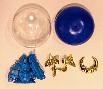 Bandai SD Gundam R Super General Raimei Gundam Blue color/Gold Plated Parts