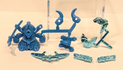 Bandai 16SPECIAL SD Gundam R Saiga Gundam Blue color/Blue Plated Plastic Parts Bild 1