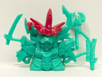 Bandai SD Gundam SPECIAL RR029 Raijin Gundam Green/Red Plastic Parts image 1