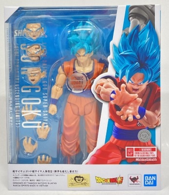 Bandai SH Figuarts Super Saiyan God Super Saiyan Son Goku<the blue="" power="" that="" surpasses="" limits=""> </the>