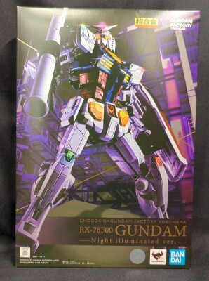 Bandai Spirits Chogokin x GUNDAM FACTORY YOKOHAMA GUNDAM FACTORY YOKOHAMA RX-78F00 Gundam Night illuminated ver. gambar 1