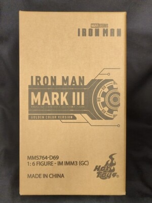 HOTTOYS MOVIE MASTERPIECE DIECAST IRON MAN MARK III / GOLDEN COLOR VERSION MMS764-D รูปภาพ 1