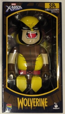 Sunny Side Up Happy Kuji MARVEL X-MEN BE@RBRICK SP Prize Wolverine (Brown Costume) 400% รูปภาพ 1
