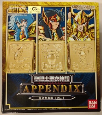 BANDAI Saint Cloth Myth APPENDIX / Appendix Masami Kurumada Saint Seiya Gold Cloth Box Vol.4 / Tamashii Web Limited Edition 4