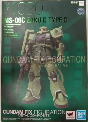 BANDAI SPIRITS GUNDAM FIX FIGURATION METAL COMPOSITE Mobile Suit Gundam THE ORIGIN MS-06C Zaku II C Type #1020 รูปภาพ 1