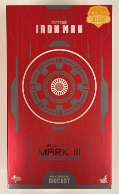 HOTTOYS MOVIE MASTERPIECE DIECAST IRON MAN MARK III / RED and CHROME VERSION MMS744-D