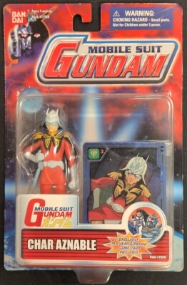 BANDAI MOBILE SUIT GUNDAM 4.5 ACTION FIGURES Mobile Suit Gundam Char Aznable image 1