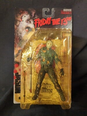 McFARLANE TOYS MOVIE MANIACS 01 JASON VOORHEES (No blood splatters on package) 6 inch