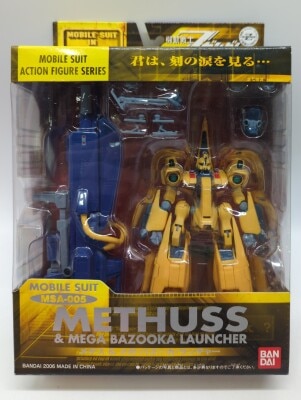 Bandai Mobile Suit (MS) in Action!! /MIA Mobile Suit Zeta Gundam MSA-005 Methuss and Mega Bazooka Launcher รูปภาพ 1