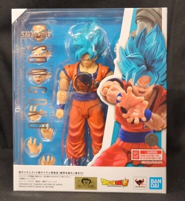 Bandai SH Figuarts Super Saiyan God Super Saiyan Son Goku<the blue="" power="" that="" surpasses="" limits=""> </the> รูปภาพ 1