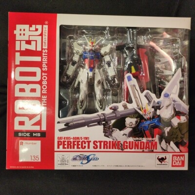 Bandai ROBOT Spirits <side ms=""> Mobile Suit Gundam Seed Perfect Strike Gundam 135 </side> รูปภาพ 1