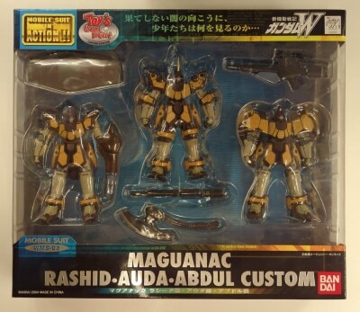 Bandai Mobile Suit (MS) in Action!!/ MIA Mobile Suit Gundam Wing Maganac (Maguanac) Rashid's Unit / Auda's Unit / Abdul's Unit imagen 1