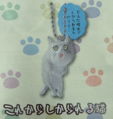 Toys Cabin Work Cat Mini Keychain Collection - Work Cat - Cat about to be scolded