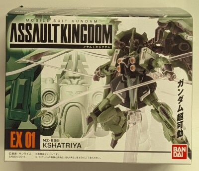Bandai Assault Kingdom EX Mobile Suit Gundam Unicorn Kshatriya EX01
