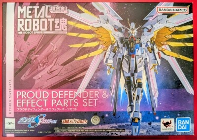 BANDAI SPIRITS METAL ROBOT Spirits<side ms=""> Mobile Suit Gundam SEED FREEDOM Proud Defender and Effect Parts Set </side> รูปภาพ 1