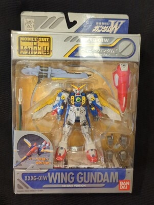 Bandai Mobile Suit (MS) in Action!! /MIA Mobile Suit Gundam Wing Wing Gundam second version Bild 1