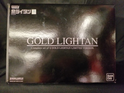 Bandai Chogokin Golden Warrior Gold Lightan Reproduction Version Gold Lightan 6-piece set (wooden box)