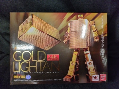 Bandai Soul of Chogokin Gold Lightan 24K Gold Plated Finish GX-32G24