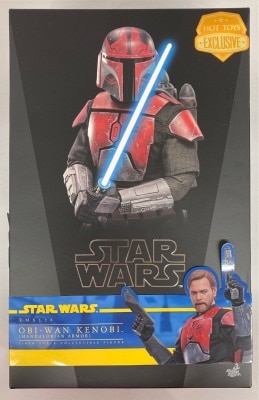 HOTTOYS TELEVISION MASTERPIECE OBI-WAN KENOBI(MANDALORIAN ARMOR) HOT TOYS EXCLUSIVE TMS126