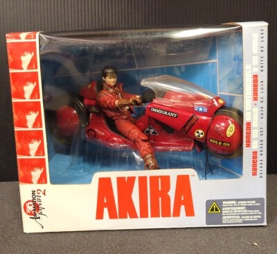 Mcfarlane TOYS 3D ANIMATION FROM JAPAN 02 KANEDA ON MOTORCYCLE (DELUXE BOXED SET) image 1