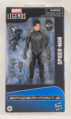 HASBRO (ACTION FIGURE) SPIDER MAN 3 SPIDER MAN (BLACK SUIT) 6- inch