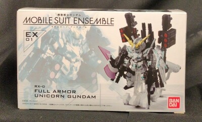BANDAI MOBILE SUIT ENSEMBLE Mobile Suit Gundam Unicorn Full Armour Unicorn Gundam EX01 image 1