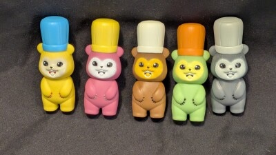 MEDICOMTOY VAG series 28 Little Bear's Cake Shop Complete 5 Piece Set gambar 1