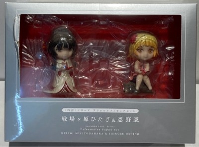 Kodansha Nishio Isin Encyclopedia Exhibition: Hitagi Senjogahara and Shinobu Oshino