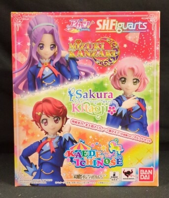 Bandai SH Figuarts Aikatsu! Kanzaki Mizuki, Kitaoji Sakura, Ichinose Kaede (Winter Uniform ver.) Select set