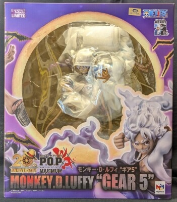 MegaHouse One Piece POP Warriors Alliance MAXIMUM Monkey D Luffy Gear 5 gambar 1