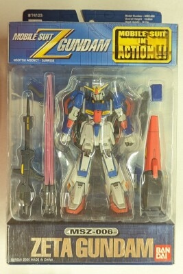 Bandai Mobile Suit (MS) in Action!!/MIA Mobile Suit Zeta Gundam MSZ-006 Z Gundam 画像 1