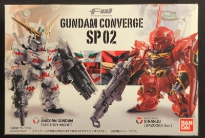 BANDAI Fusion Works (FW) Gundam Converge Mobile Suit Gundam Unicorn Unicorn Gundam (Destroy Mode) and Sinanju (Bazooka Ver.) SP02 圖片 1