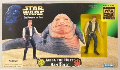 Hasbro Japan (ACTION FIGURE) JABBA THE HUTT AND HAN SOLO 3.5 Inch