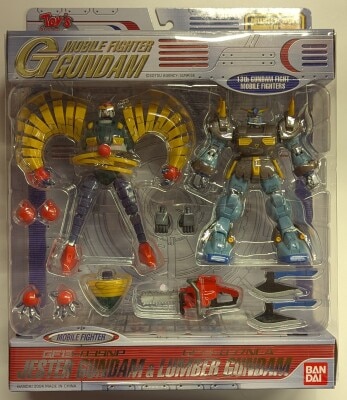 Bandai MS in ACTION!!/MIA Mobile Fighter G Jester Gundam and Lumber Gundam imagen 1