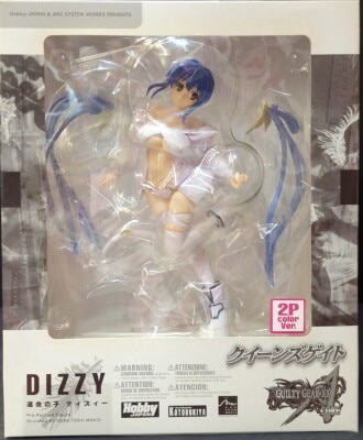 Kotobukiya/Hobby Japan Queen's Gate/Guilty Gear XX Core Unmei no Ko Dizzy 2P Color Ver. PVC gambar 1