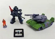トレーディングフィギュア ブラッドサッカー＆アストラッド戦車(オリジナルカラー) 「装甲騎兵ボトムズ 1/144 マイクロスケールボトムズ AT＆ビークルコレクション Vol.01」 Bild 1