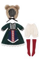 ドールアクセサリー PN 20cm用 LSSかくれんぼの森ワンピset〜by Annie’s〜(くま×グリーン) 「Little chouchou-リトルシュシュ-」